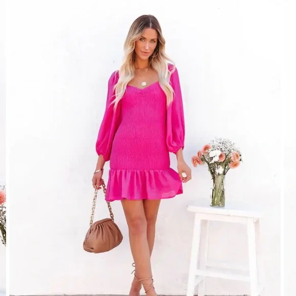 BRAND NEW NEVER WORN Hot Pink Vici dress - XS BRAND NEW NEVER WORN Hot Pink Vici dress - XS